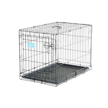 Carlson Secure Foldable Metal Dog Crate for Medium Pets