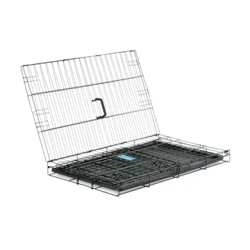 Carlson Secure Foldable Metal Dog Crate for Medium Pets