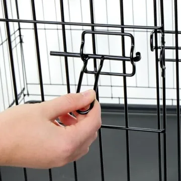 Carlson Secure Foldable Metal Dog Crate for Medium Pets