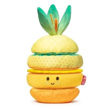 Melissa & Doug Multi-Sensory Pineapple Soft Stacker Infant Toy - Stacking Toys For Babies, Pineapple...
