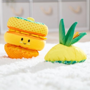 Melissa & Doug Multi-Sensory Pineapple Soft Stacker Toy