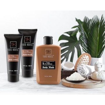 Luxury Men's Bath Set - Smoky Sandalwood Skin Care