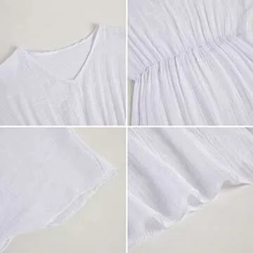 Fommykin Girls Cute Bikini Swimsuit Cover Up for Summer