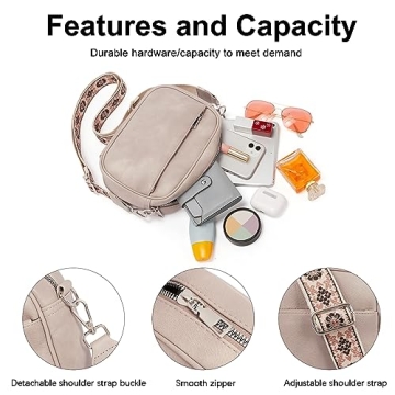 CLUCI Trendy Vegan Leather Crossbody Bag for Women