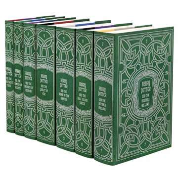 Juniper Books Harry Potter Boxed Set: Slytherin Edition | 7 Hardcover Volumes with Custom Designed Art Book Covers | Author J.K. Rowling | Includes All 7 Volumes