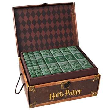Juniper Books Harry Potter Boxed Set: Slytherin Edition | 7 Hardcover Volumes with Custom Designed Art Book Covers | Author J.K. Rowling | Includes All 7 Volumes