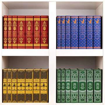 Juniper Books Harry Potter Boxed Set: Slytherin Edition | 7 Hardcover Volumes with Custom Designed Art Book Covers | Author J.K. Rowling | Includes All 7 Volumes