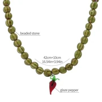 Colorful Handmade Beaded Necklace Set for Women