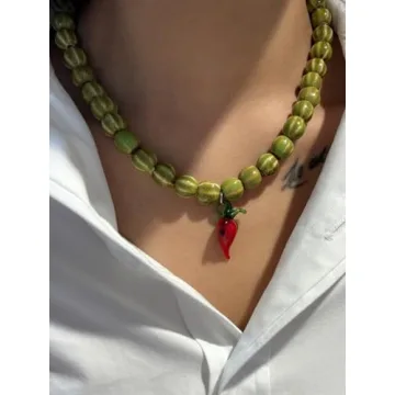 Colorful Handmade Beaded Necklace Set for Women