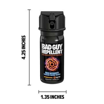 Byrna BGR MAX Pepper Spray + Tear Gas | Maximum Stopping Power | Attacker Tracker UV Marking DYE Tec...