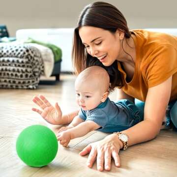 Shindel 6PCS Playground Ball with Air Pump, 5inch Inflatable Dodge Ball for Kids Indoor Outdoor