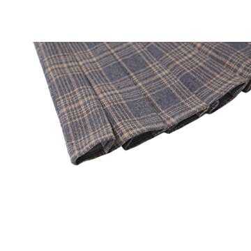 Versatile Plaid Pleated Skirt with Shorts for Women