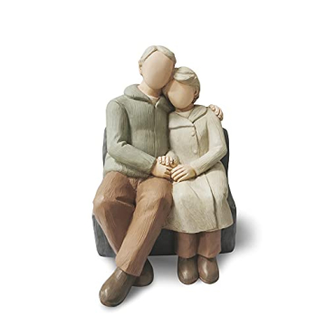 CAMSOON Couple Anniversary Sculpted Hand-Painted Figure Gifts Husband and Wife Wedding Figurine Gift...