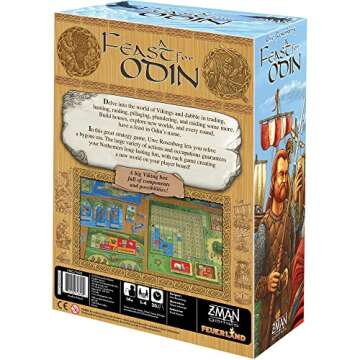 A Feast for Odin Board Game - Viking Saga of Wealth and Glory! Strategy Game, Family Game for Kids &...