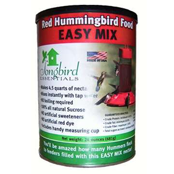 Songbird Essentials-Red Hummingbird Nectar, 24 Ounce Can, Dry Concentrate Nectar Mix for Hummingbird...
