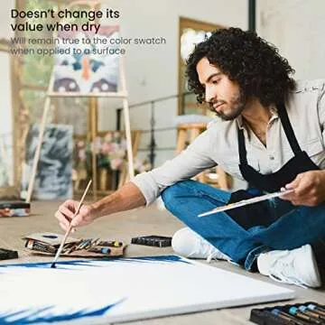 ARTEZA Acrylic Gouache Paint Set - 36 Colors, Matte Finish