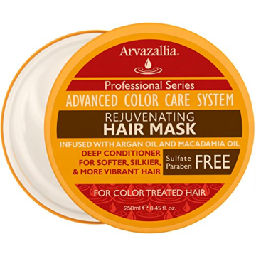 Arvazallia Rejuvenating Hair Mask and Deep Conditioner For Color Treated Hair with Argan Oil and Mac...