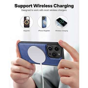 OCASE iPhone 15 Pro Detachable Wallet and Phone Case