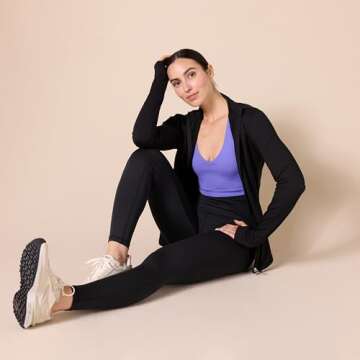 Amazon Essentials Women's Active Sculpt Sports Bra in Purple