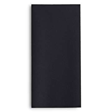 100 Linen-Feel Black Paper Napkins - Decorative Cloth-Like Black Dinner Napkins - Soft And Absorbent. For Kitchen, Party, Wedding, Bathroom Or Any Occasion. (Pack of 100)