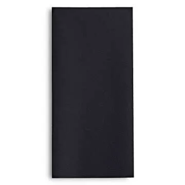 100 Linen-Feel Black Paper Napkins - Decorative Cloth-Like Black Dinner Napkins - Soft And Absorbent. For Kitchen, Party, Wedding, Bathroom Or Any Occasion. (Pack of 100)