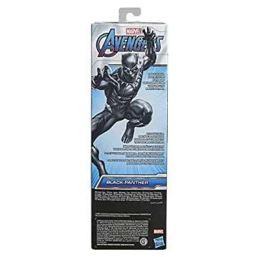 Avengers Marvel Titan Hero Series Black Panther Action Figure, 12-Inch Toy, Inspired by Marvel Universe, for Kids Ages 4 and Up