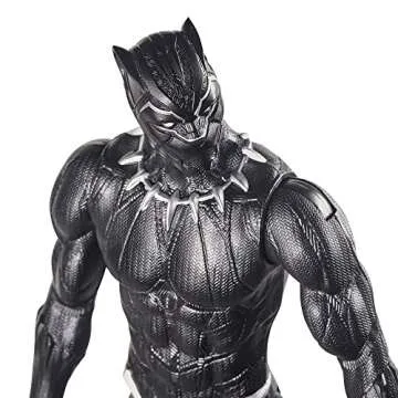 Avengers Marvel Titan Hero Series Black Panther Action Figure, 12-Inch Toy, Inspired by Marvel Universe, for Kids Ages 4 and Up
