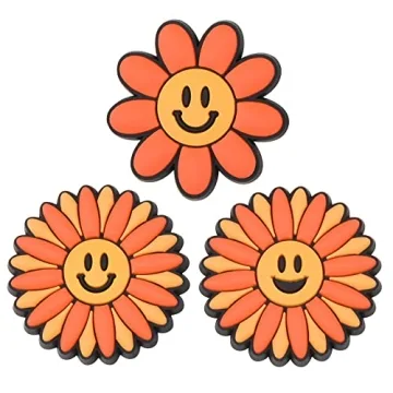 15 Colorful Smile Face Shoe Charms for Kids