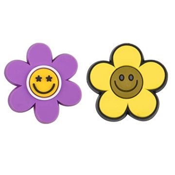 15 Colorful Smile Face Shoe Charms for Kids