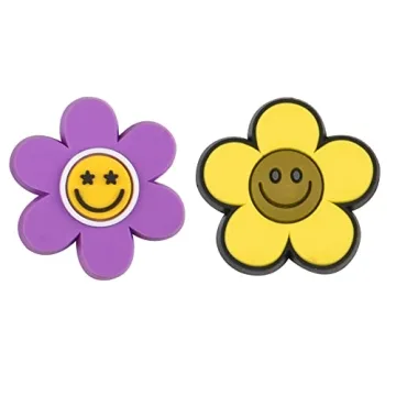 15 Colorful Smile Face Shoe Charms for Kids