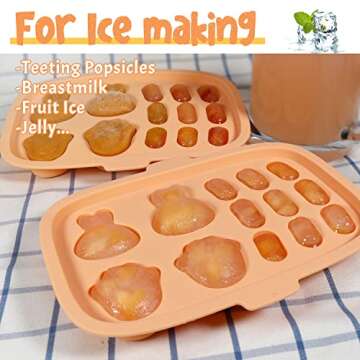 Peunitory Baby Food Freezer Tray for Healthy Baby Meals