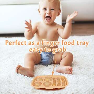 Peunitory Baby Food Freezer Tray for Healthy Baby Meals