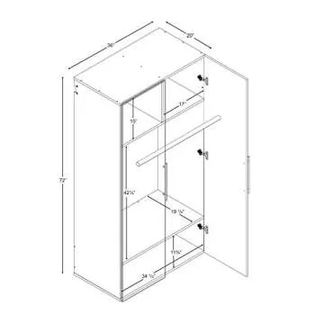 Prepac HangUps Wardrobe Storage for Efficient Organizing