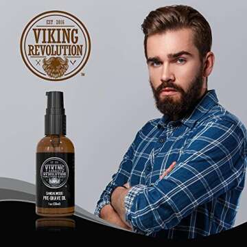 Pre Shave Oil for Men - Sandalwood for Smooth Shave