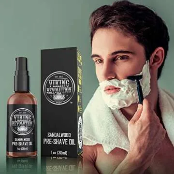 Pre Shave Oil for Men - Sandalwood for Smooth Shave