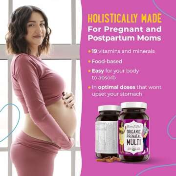 Mama Natural Organic Prenatal Vitamins for Women Vegan