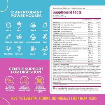 Mama Natural Organic Prenatal Vitamins for Women Vegan