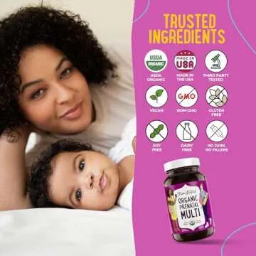 Mama Natural Organic Prenatal Vitamins for Women Vegan