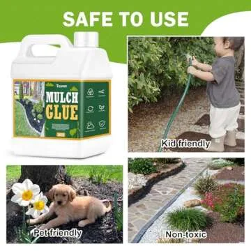 Secure Your Landscape with Teexpert Mulch Glue 32OZ