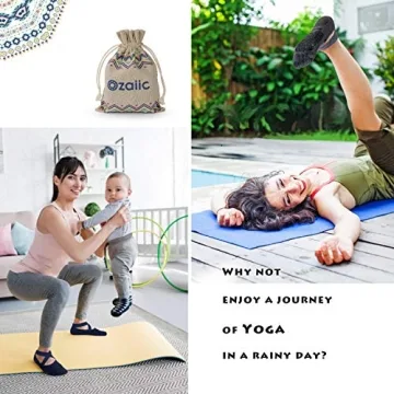 Ozaiic Yoga Socks for Women with Grip and Comfort