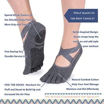 Ozaiic Yoga Socks for Women with Grip and Comfort