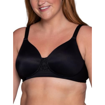 Vanity Fair Full Figure Beauty Back Bra - 40C, Wirefree, Black