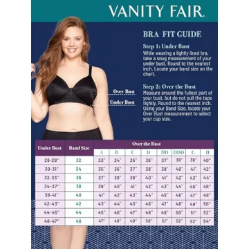 Vanity Fair Beauty Back Bra - 40C, Wirefree, Black