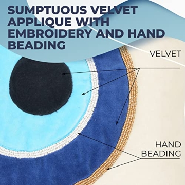 WALBROOK Evil Eye Pillow Cover - Unique Decorative Accent