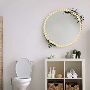 Jetec 300pcs Half Wooden Beads 6 Sizes Natural Half Wooden Balls Unfinished Round Split Wood Balls Half Craft Beads Wood Mini Hemisphere for DIY Projects Arts,gnome Noses(10/12/15/18/20/25mm)