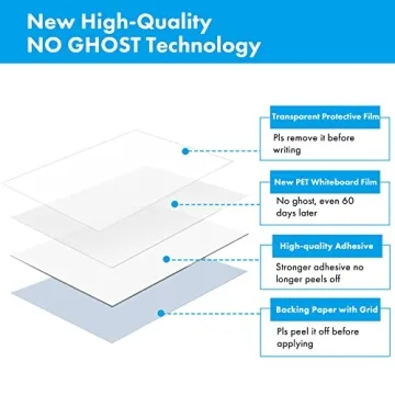 HAMIGAR Whiteboard Sticker - Peel and Stick Dry Erase Paper