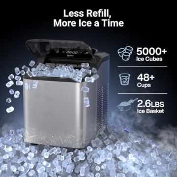 Typhur Fast Nugget Ice Maker for Chewable Ice at Home