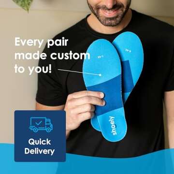 Shoely Custom Insoles for Arch Support & Foot Pain Relief
