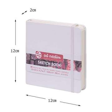 Talens Art Creation Sketchbook White 12X12 cm, 140 Grams