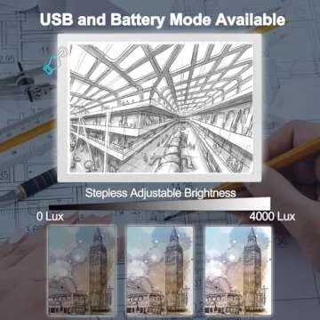 LitEnergy Rechargeable Light Tracing Box for Art, Sketching, Animations